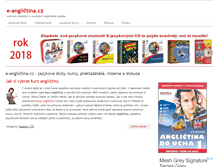 Tablet Screenshot of e-anglictina.cz